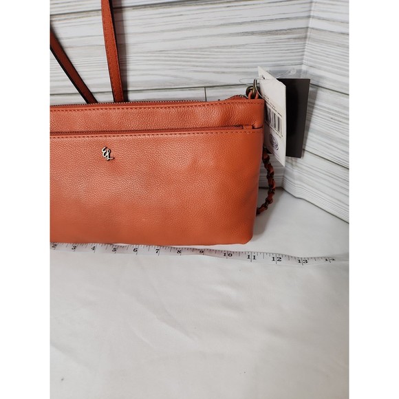 Brand New Elliot Lucca Orange w/Brass Hardware Crossbody - Picture 9 of 9